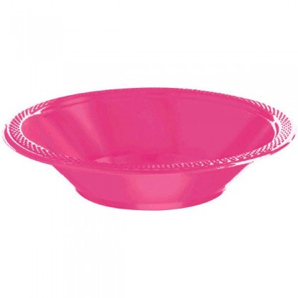Bright Pink Festive Occasion® Plastic Tableware Bowls, 12 oz.