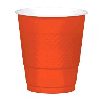 Orange Peel Festive Occasion® Plastic Tableware Cups, 12oz