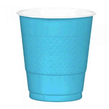 Caribbean Blue Festive Occasion® Plastic Tableware Cups, 12oz