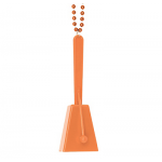 Necklace, 36"; Clacker, 4" Clacker Necklaces Orange