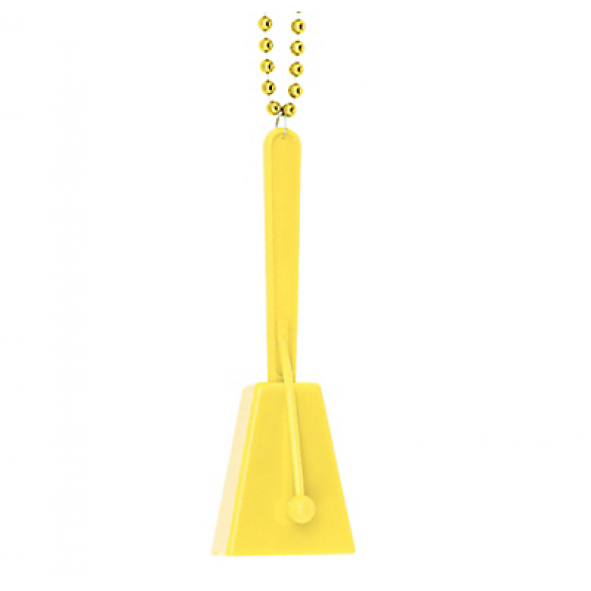 Necklace, 36"; Clacker, 4" Clacker Necklaces Yellow
