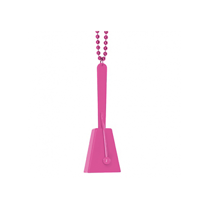 Necklace, 36"; Clacker, 4" Clacker Necklaces Pink