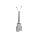 Necklace, 36"; Clacker, 4" Clacker Necklaces Silver