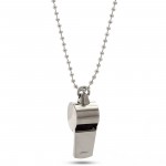 Necklace, 36"; Whistle, 2" Whistle on Chain Necklaces Silver
