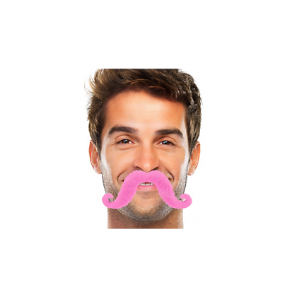 2 2/3" x 5 1/2" Moustaches Pink