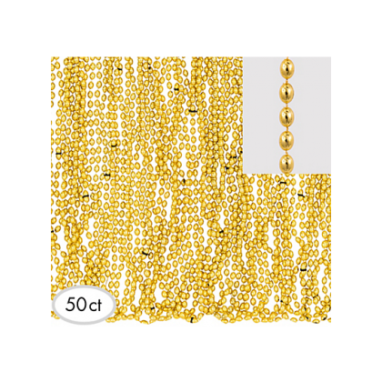 30" Metallic Necklaces Gold