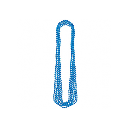 30" Metallic Necklaces Blue
