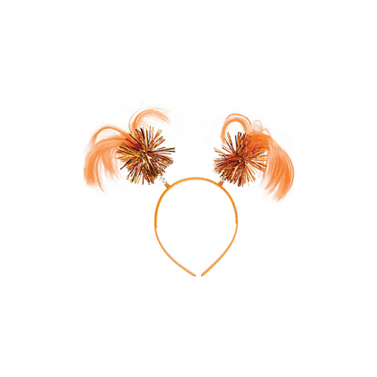 8" x 5" Ponytail Headbands Orange