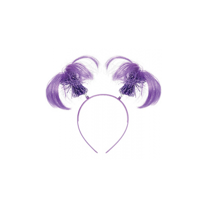 8" x 5" Ponytail Headbands Purple