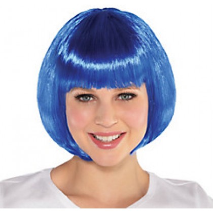 Adult/Child Bob Wigs Blue