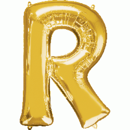 P50 35" (Gold) Letter R SuperShape™ P50 35" (Gold) Letter R SuperShape™