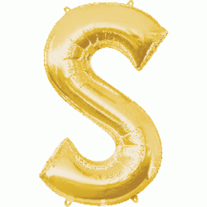 P50 35" (Gold) Letter S SuperShape™ P50 35" (Gold) Letter S SuperShape™