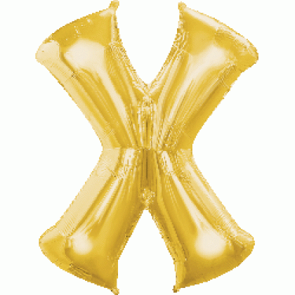 P50 35" (Gold) Letter X SuperShape™ P50 35" (Gold) Letter X SuperShape™