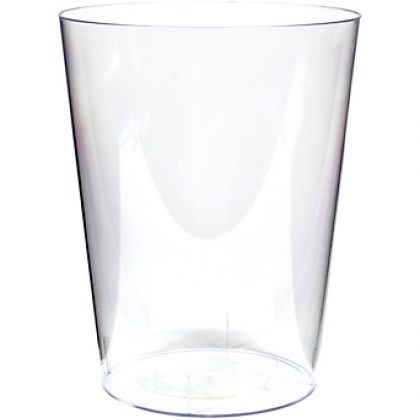 Large, 7 1/2" Cylinder Container Clear - Plastic