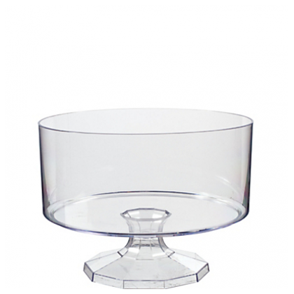 5 7/8" Plastic Triffle Container - Medium - Clear