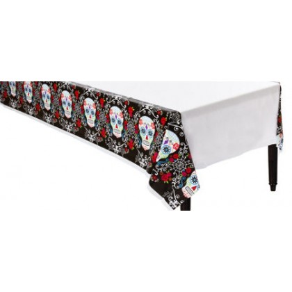 Day of The Dead All-over Print Plastic TableCover, 54" x 102"