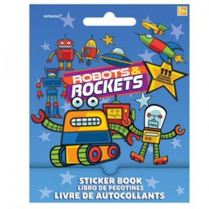Sticker Booklets Robots & Rockets