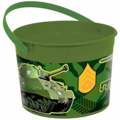 Camouflage Favor Container - Plastic