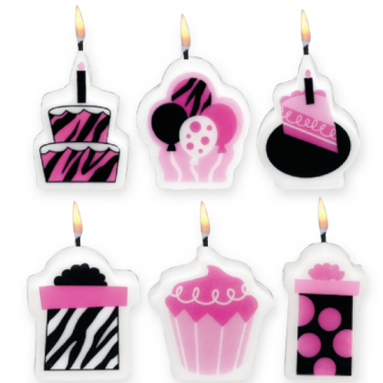 1 1/4" Another Year of Fabulous.. Mini Molded Birthday Candles