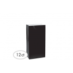 6 1/2"H x 3"W x 2"D Packaged Paper Bags BLACK (Mini)