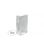 6 1/2"H x 3"W x 2"D Packaged Paper Bags SILVER (Mini)
