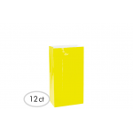 6 1/2"H x 3"W x 2"D Packaged Paper Bags SUNSHINE YELLOW (Mini)