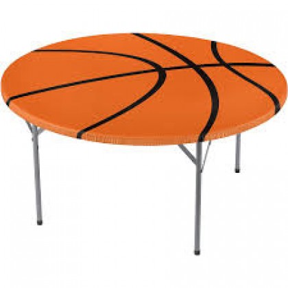 Basketball Refresh Round Table Cover w/Elastic