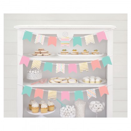 Mini Pennant Banner - Pastel