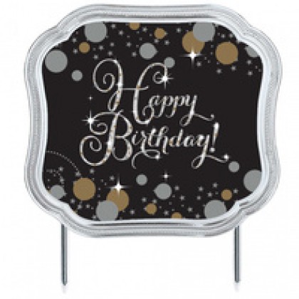 Sparkling Celebration Add-Any-Age Cake Topper - Pts.