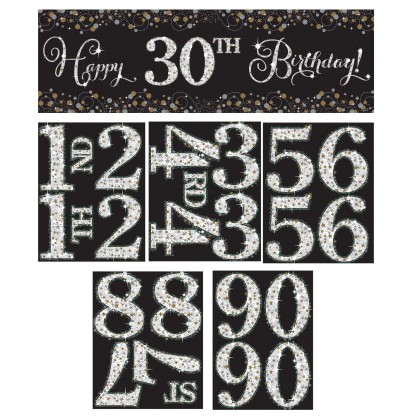 Sparkling Celebration Add-Any-Age Giant Banner Kit
