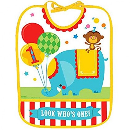 Fisher Price™ 1 st Birthday Circus Baby Bib - Vinyl