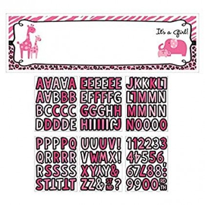 Sweet Safari Girl Personalized Gaint Sign Banner