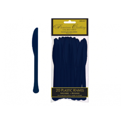 Plastic Knives - Navy Flag Blue