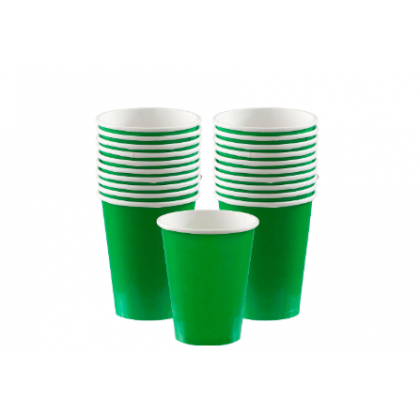 Festive Green Cups, 9oz. - Paper