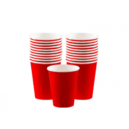 Apple Red  Cups, 9 oz. - Paper