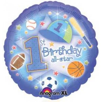 S40 17" First Birthday All-Star Standard XL® S40 17" First Birthday All-Star Standard XL®