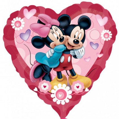 P38 32" Mickey and Minnie Heart SuperShape™ XL®