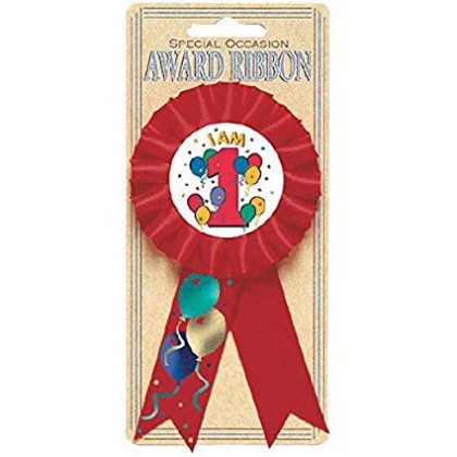 5 1/2" Balloon Party 1 Award Ribbons