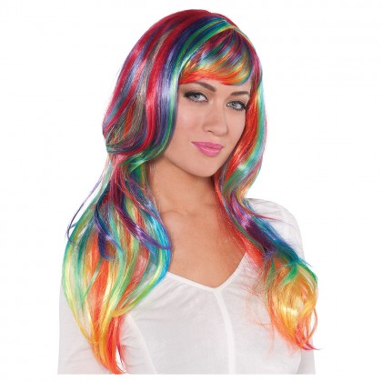 Adult/Child Glamarous Wigs Rainbow