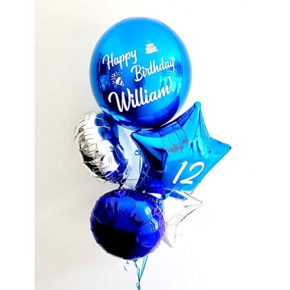 Personalised Orbz And Foil Balloon Bouquet