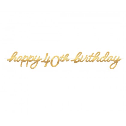 GOLDEN AGE BDAY 40TH-BANNER