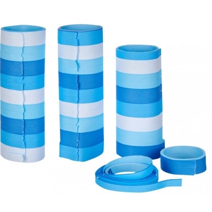 3 Streamers Sky Blue Paper 0.7 x 400 cm