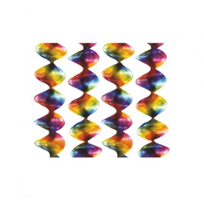 4 Rotor Spirals Rainbow Foil 5 x 60 cm