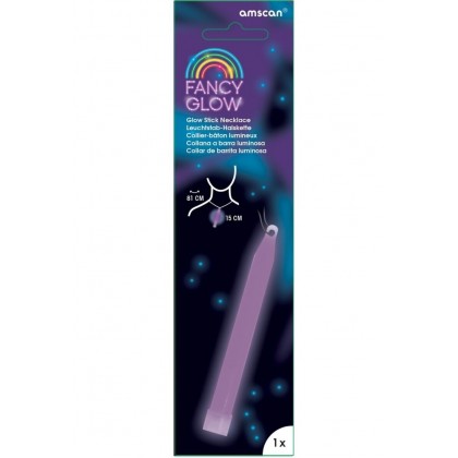 Glow Stick Necklace Purple Plastic 81 / 15 cm