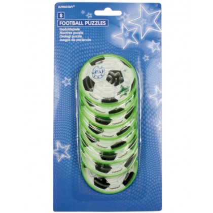 8 Maze Puzzles Soccer Plastic 7 x 7 cm