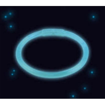 Glow Bracelet Blue Plastic 20 cm