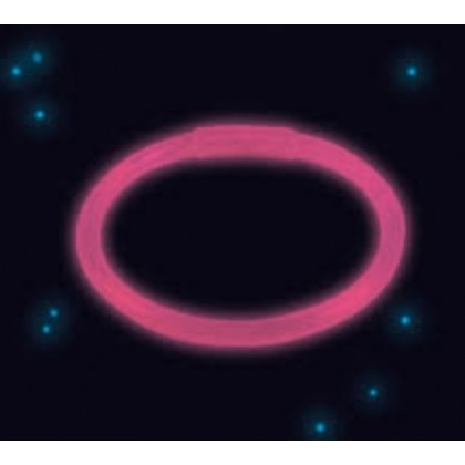 Glow Bracelet Pink Plastic 20 cm