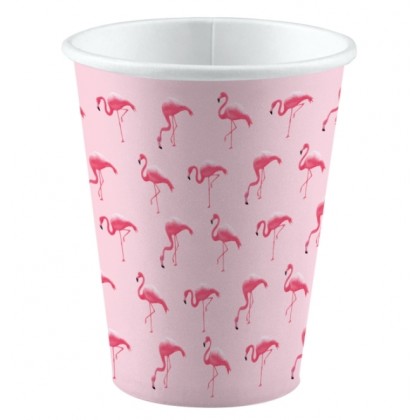 8 Cups Flamingo Paradise Paper 250 ml