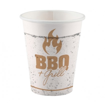 8 Cups BBQ & Grill Party Paper 500 ml