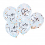 Balloons - Confetti Balloons - Baby Boy - Blue
